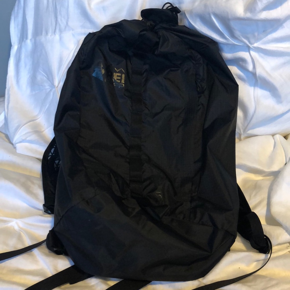 Black REI Flash 18 Backpack